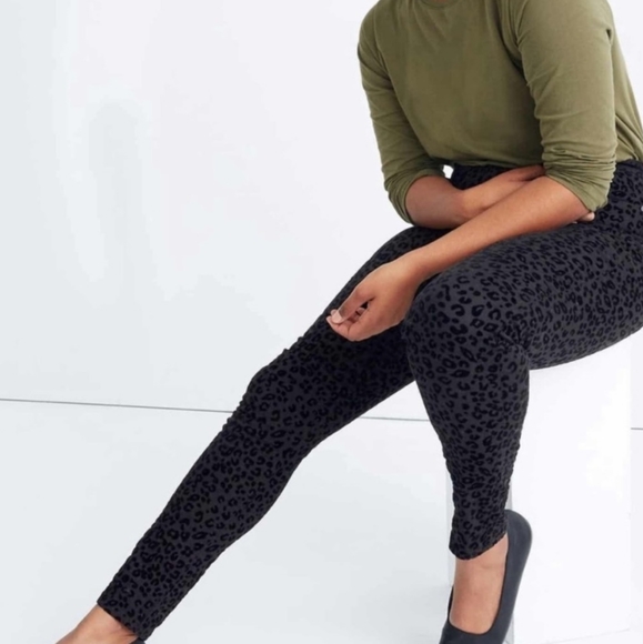NWT MADEWELL 9" Mid Rise Black Leopard Skinny Jean - Picture 5 of 16